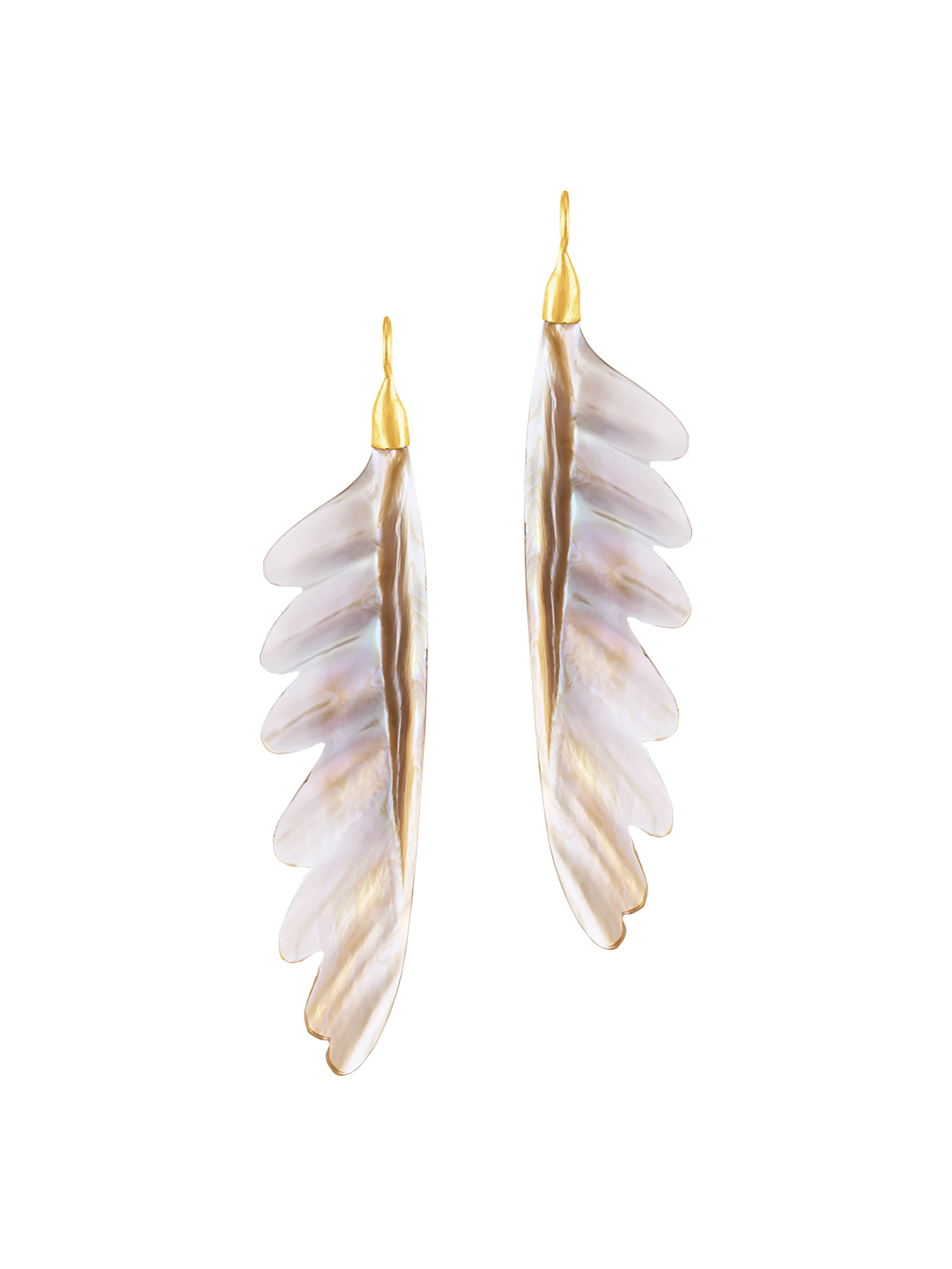 Trade wind earrings in mother of pearl